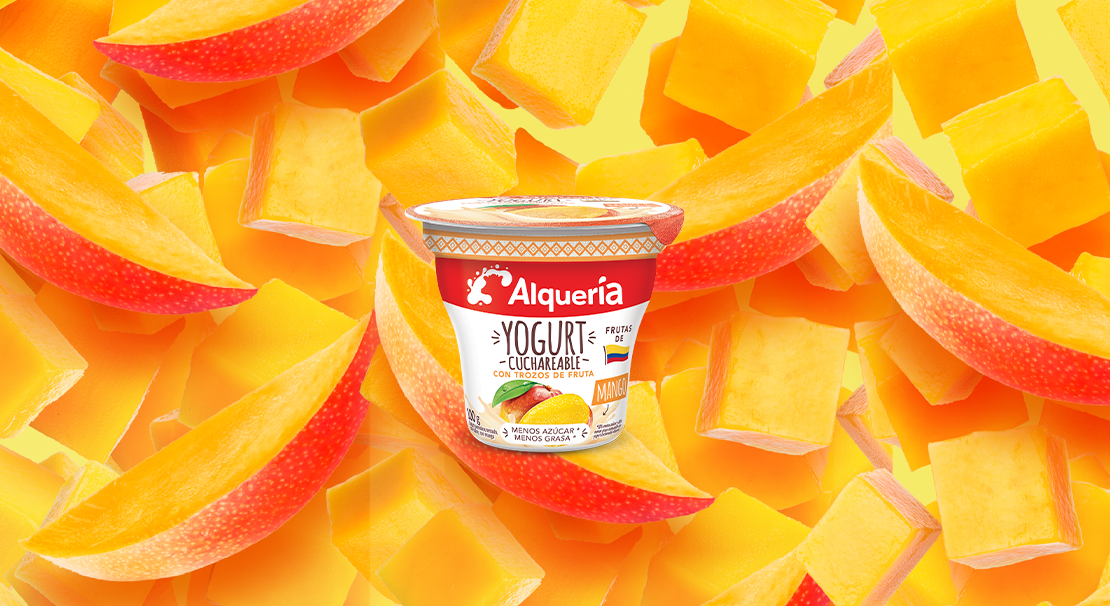 Yogurt cuchareable Sabor Colombia Mango