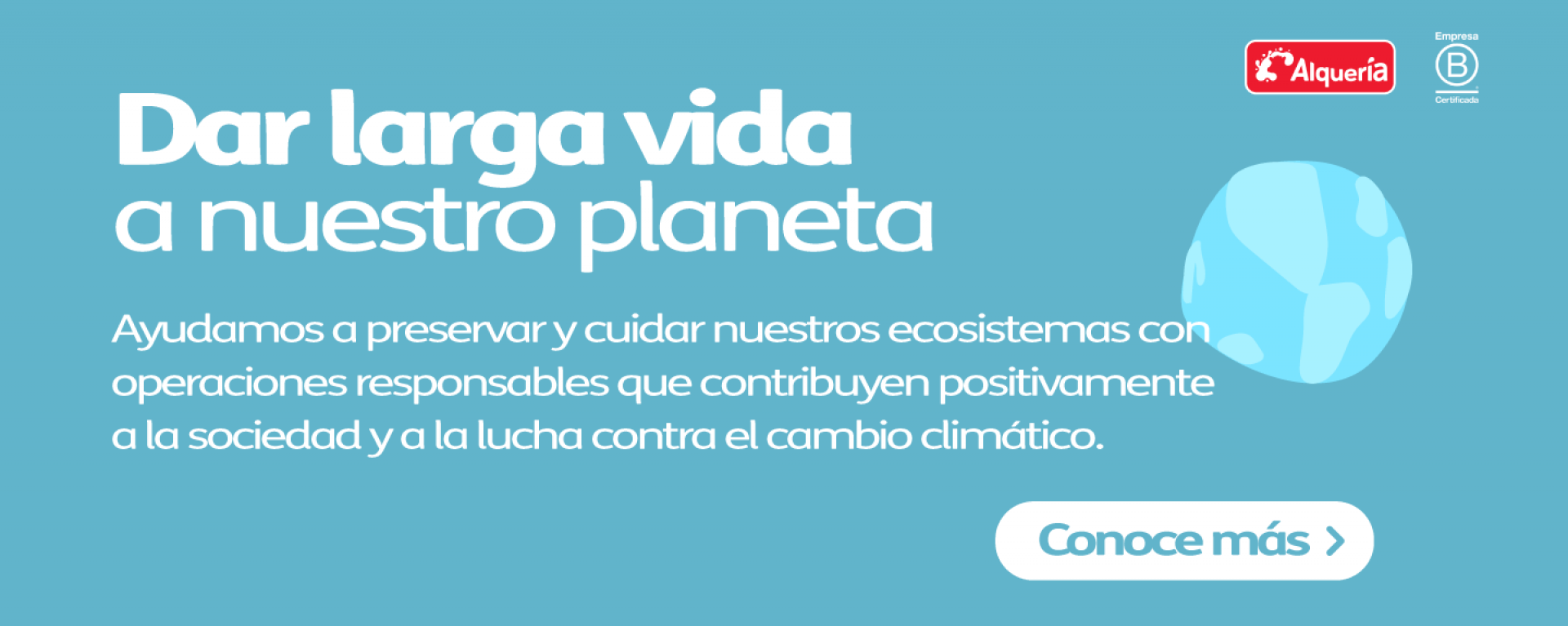 Banner larga vida al planeta